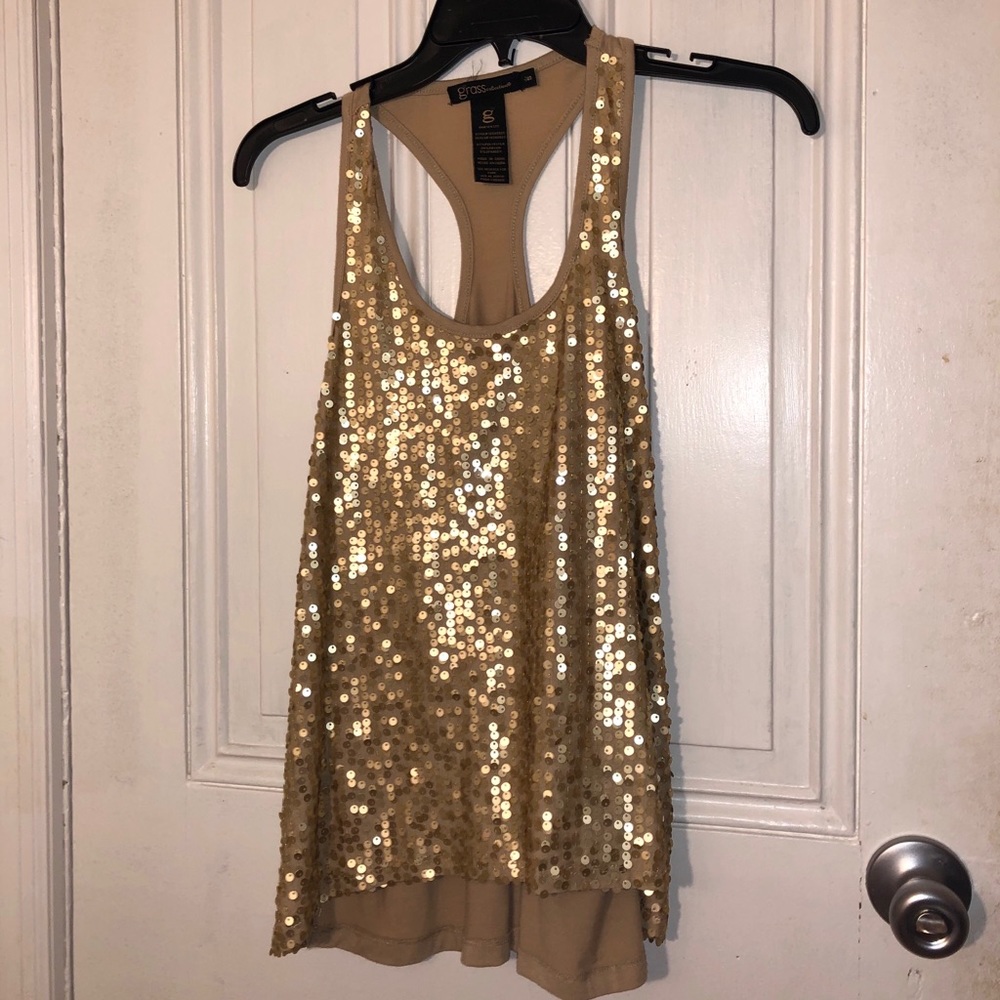 SALE! 🛑 Grass Collection Sequined Tank Top